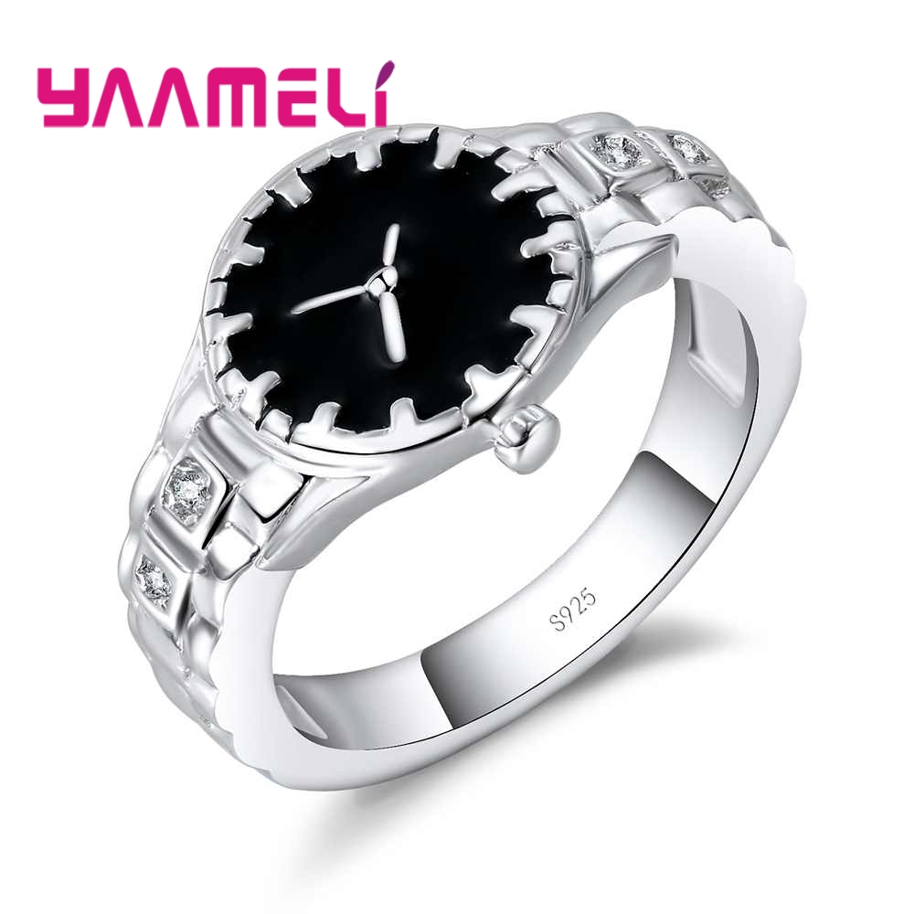 Fine Jewelry Watches Women - Novelty ของขวัญเครื่องประดับคริสตัลลึกลับหินวันเกิดครบรอบนาฬิการุ่น925เงินสเตอร์ลิงแหวนผู้หญิง