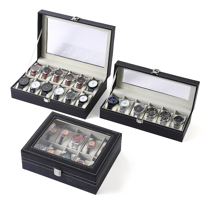 Jewelry Box That Holds Watches - กล่องเก็บนาฬิกา 1 ชิ้น จุได้ 6/10/12 เรือน