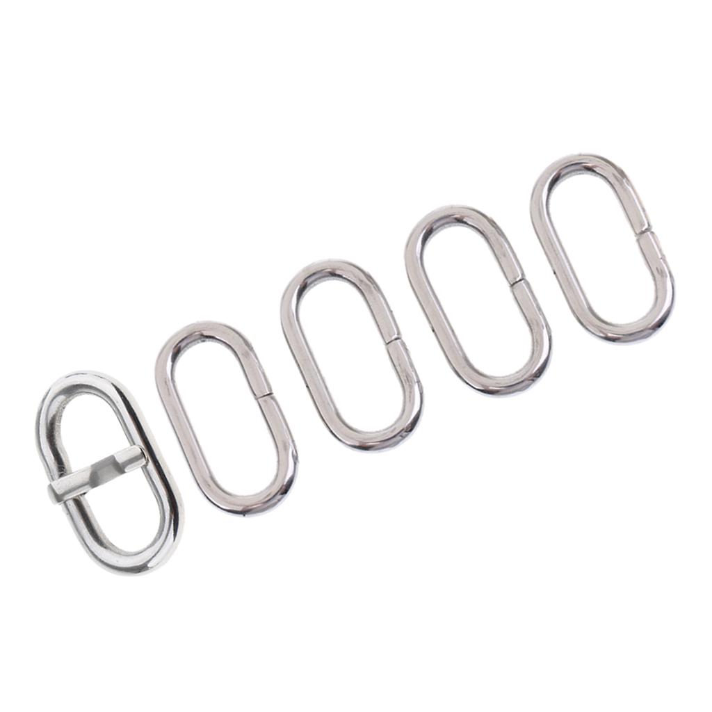 Jewelry Or Watches - ห่วงคล้องสายนาฬิกาแบบเหล็กขัดเงา อุปกรณ์เสริมสำหรับสายนาฬิกาซิลิโคนหรือไนลอนขนาด 18 มม.