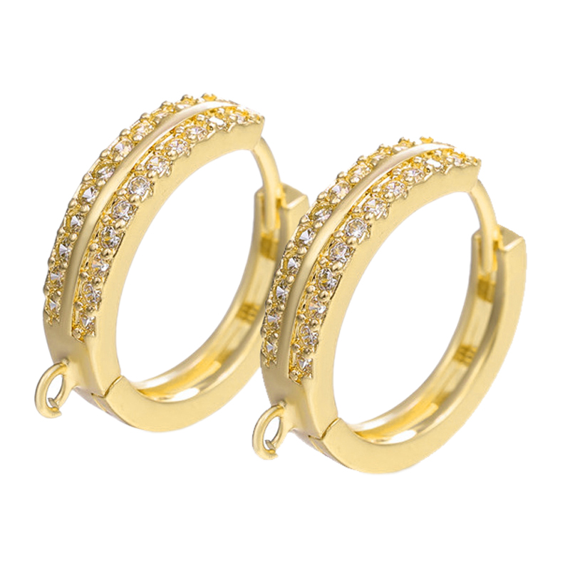 Hoop Earrings - Juya 2 4 ชิ้น/ล็อต DIY 18K