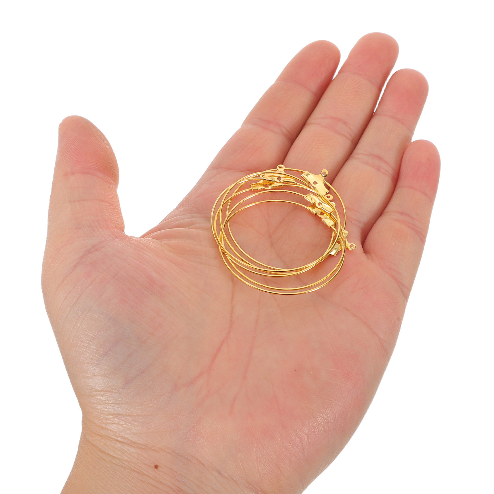 Hoop Earrings - ชุดอุปกรณ์ทำต่างหูวงกลมขนาดใหญ่ 90 ชิ้น สำหรับผู้หญิง อุปกรณ์เสริมสำหรับทำเครื่องประดับ DIY