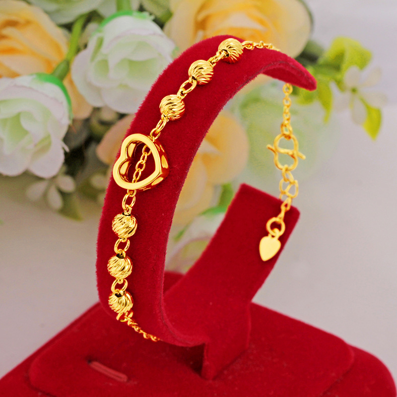 Fine Jewelry Watches Women - แฟชั่น18K Gold สร้อยข้อมือหมั้นผู้หญิงหรูหรานาฬิกา19-20ซม.สร้อยข้อมือไม่จางหายเครื่องประดับ Fine ของขวัญ