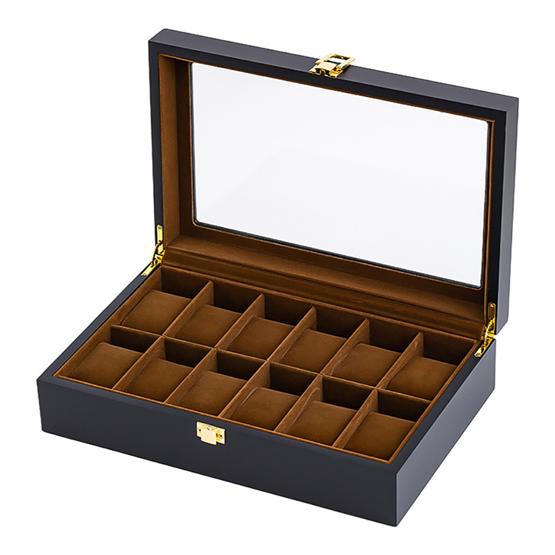 กล่องไม้แฮนด์เมดสุดหรู6/10/12ช - Jewelry Box That Holds Watches บทวิจารณ์และราคา
