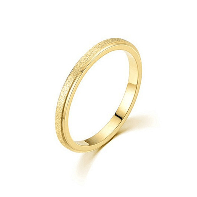 แฟชั่น Minimalist Frosted บาง  - Minimalist Ring Stackable บทวิจารณ์และราคา
