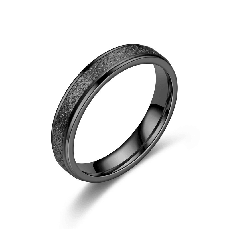 แฟชั่น Minimalist Frosted บาง  - Minimalist Ring Stackable บทวิจารณ์และราคา