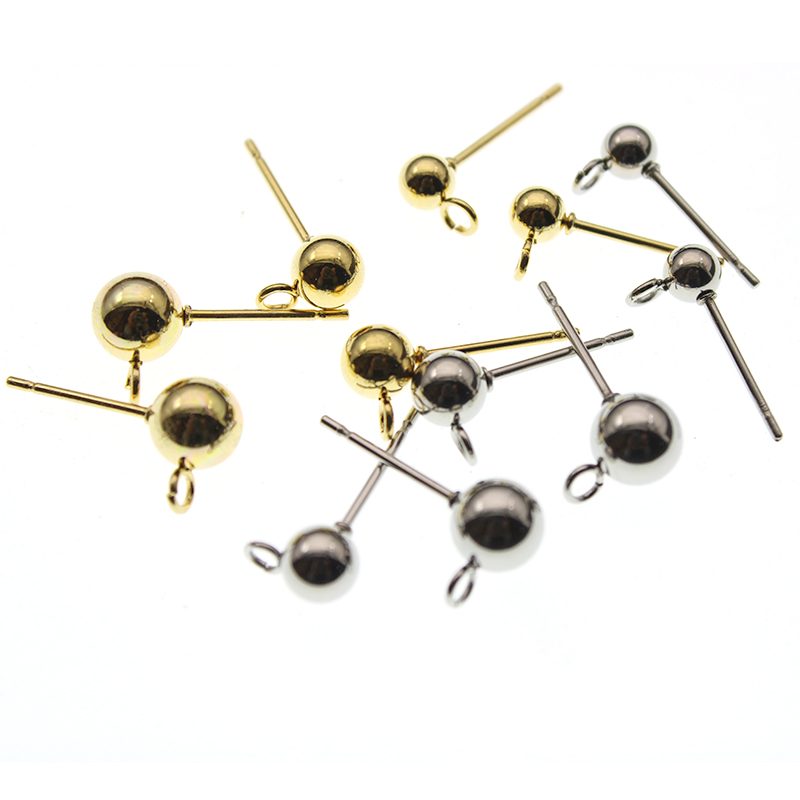 20PCS สแตนเลสสตีล 3 4 6 มม.ต่า - Hoop Earrings บทวิจารณ์และราคา