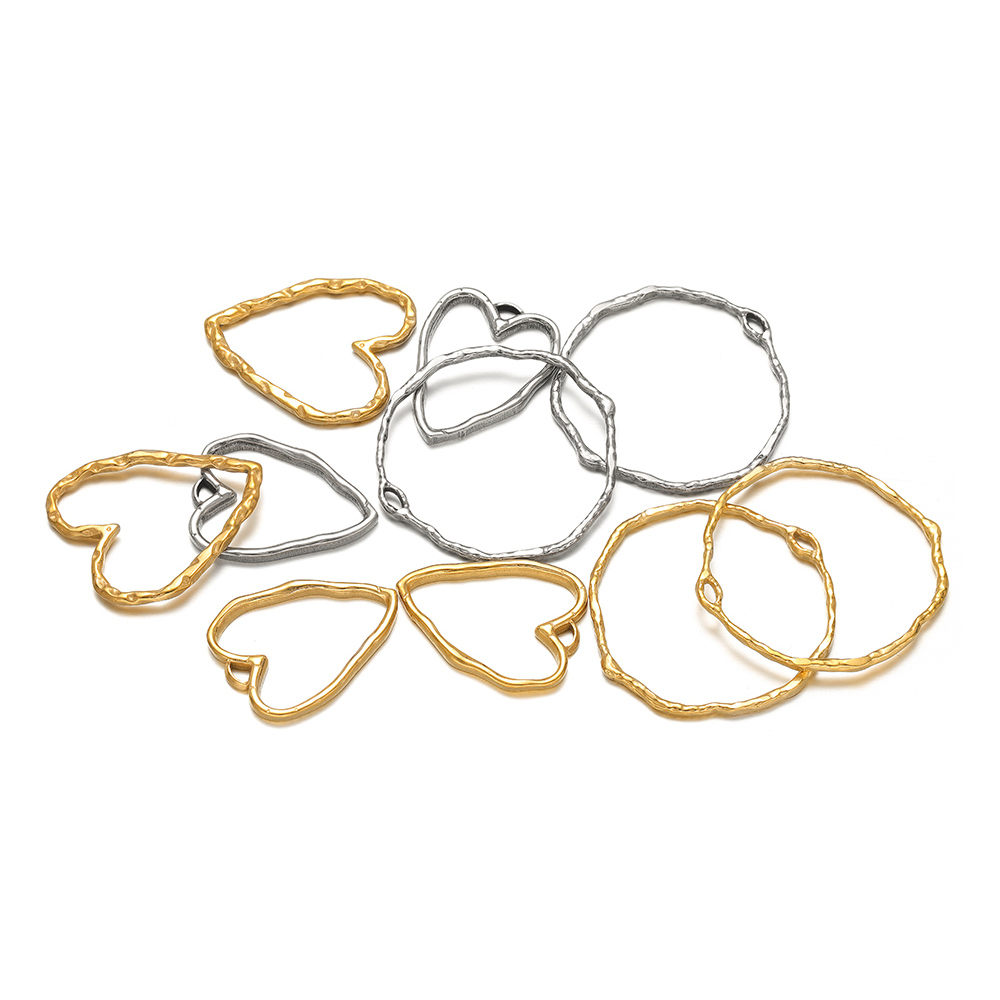 จี้รูปหัวใจและวงกลม 5 ชิ้น ทำจ - Hoop Earrings บทวิจารณ์และราคา