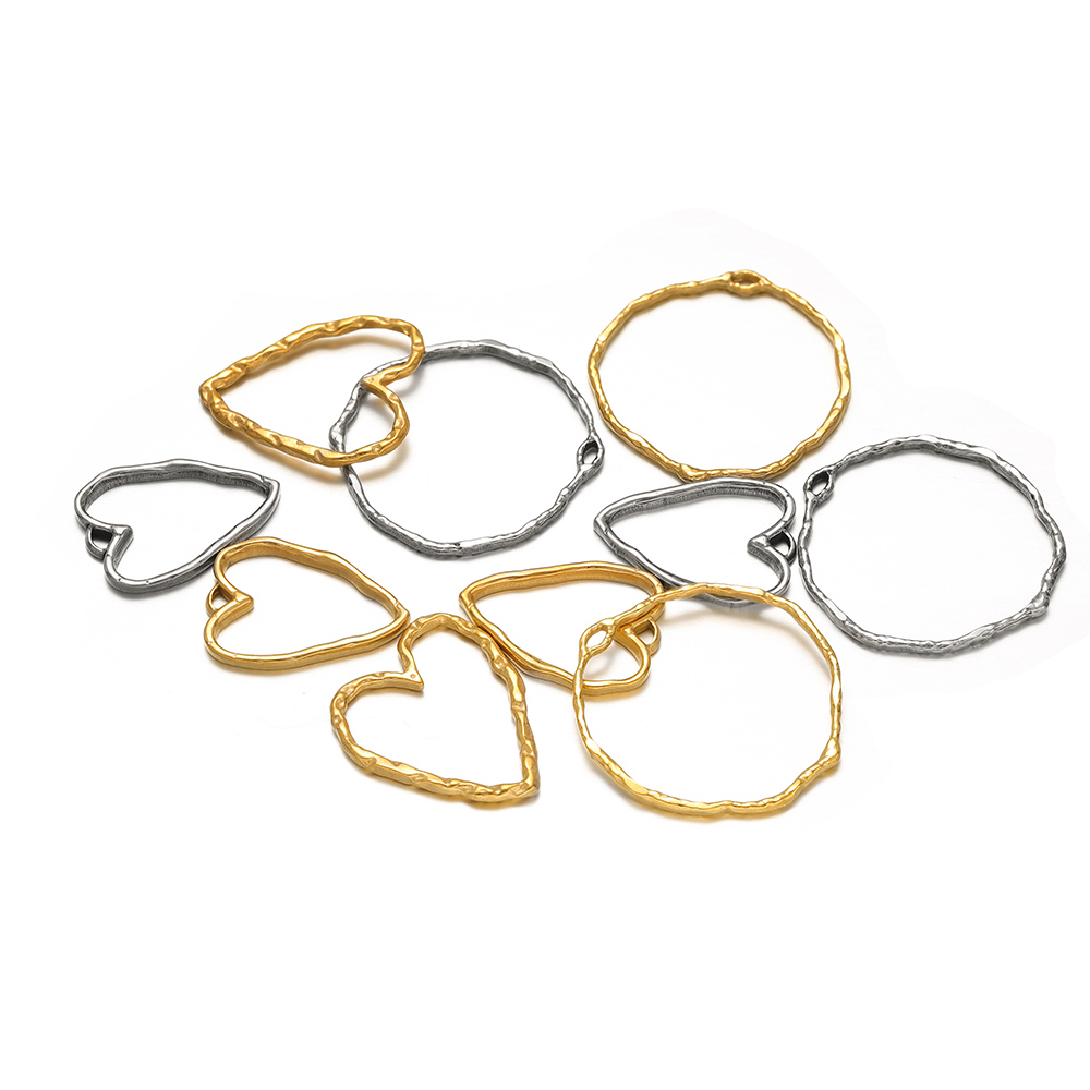 จี้รูปหัวใจและวงกลม 5 ชิ้น ทำจ - Hoop Earrings บทวิจารณ์และราคา