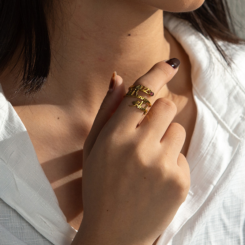 Letdiffy กำหนดเองวันเกิดแหวนสำ - Birthstone Ring Set บทวิจารณ์และราคา