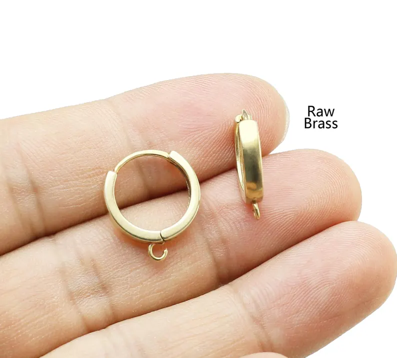 10 ชิ้นทองเหลืองห่วงหู, Leverb - Hoop Earrings บทวิจารณ์และราคา