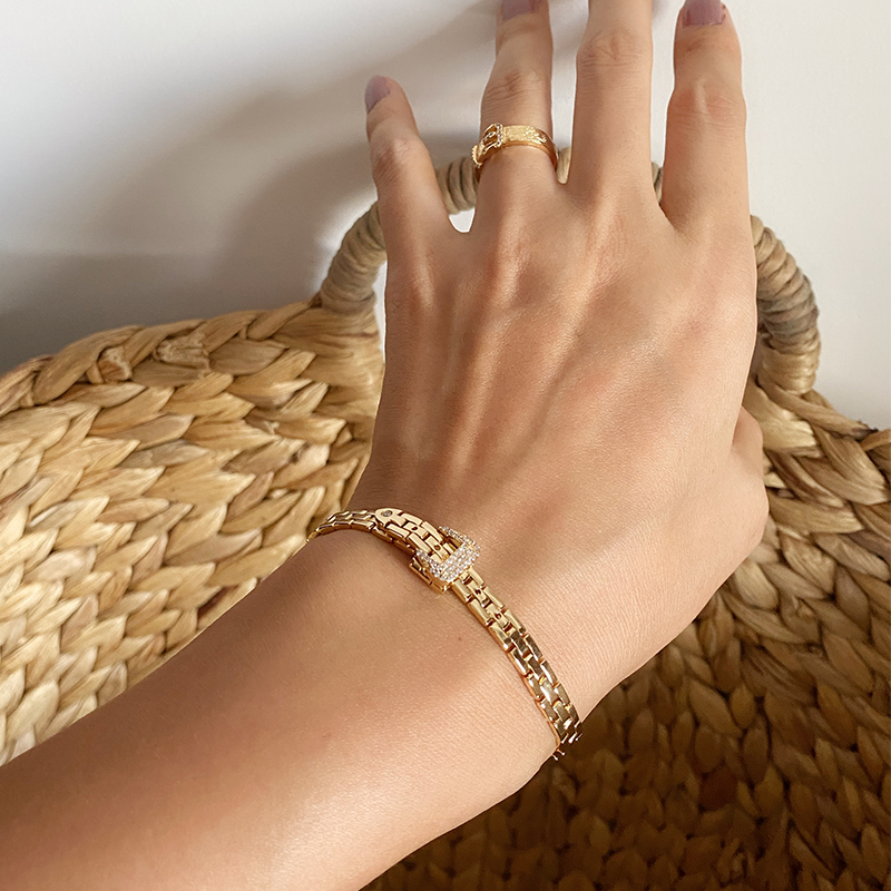 ทองเหลือง18K นาฬิกา Knot Choke - Fine Jewelry Watches Women บทวิจารณ์และราคา
