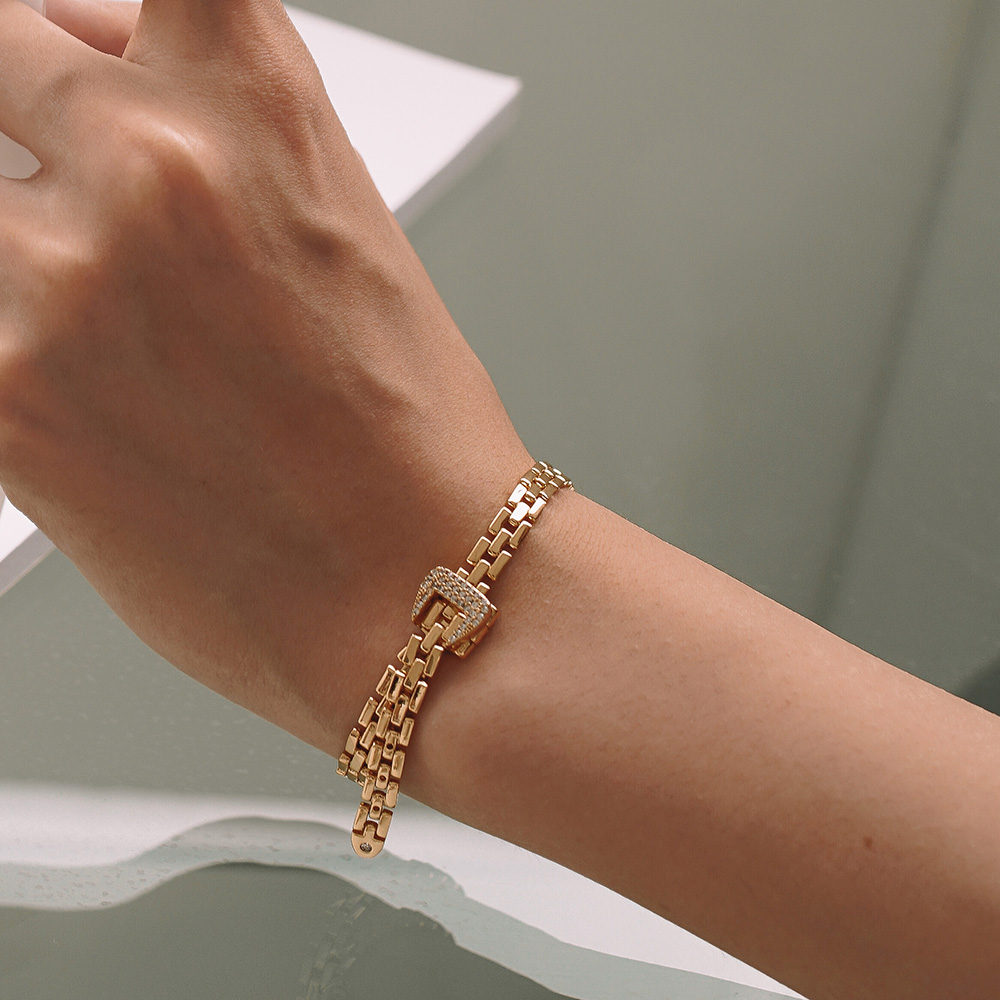 ทองเหลือง18K นาฬิกา Knot Choke - Fine Jewelry Watches Women บทวิจารณ์และราคา