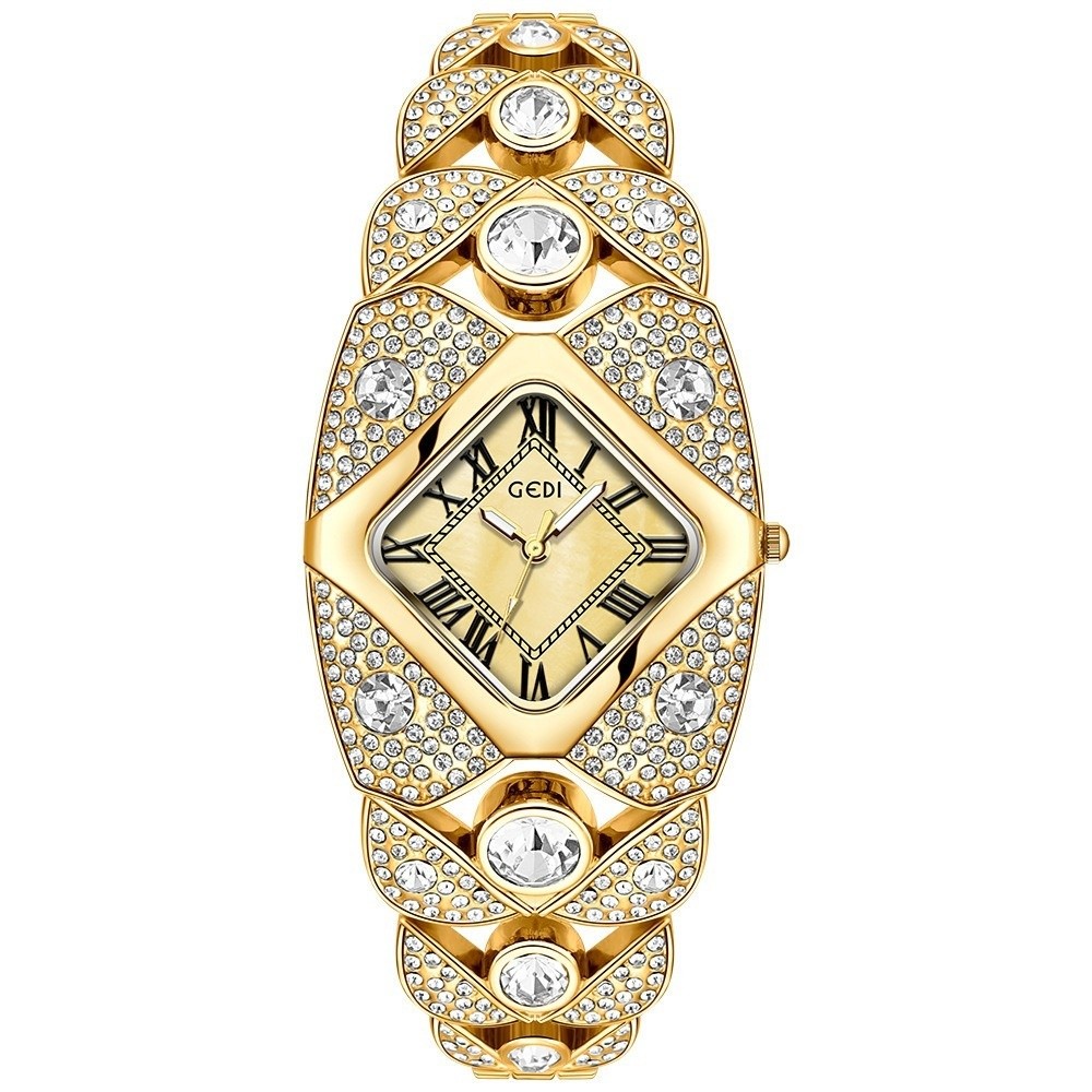 นาฬิกาข้อมือฝังเพชรใหม่ ดีไซน์ - Jewelry And Watches Luxury Brand บทวิจารณ์และราคา