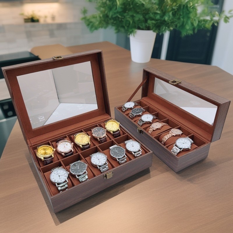 กล่องนาฬิกาไม้ 6/10/12 กริดนาฬ - Jewelry Box That Holds Watches บทวิจารณ์และราคา