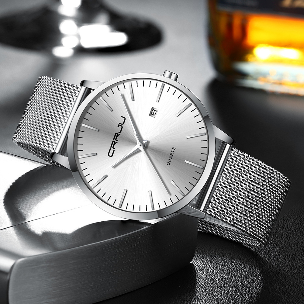 Crrju นาฬิกาแฟชั่นผู้ชายแบรนด์ - Jewelry Inspired Watches บทวิจารณ์และราคา