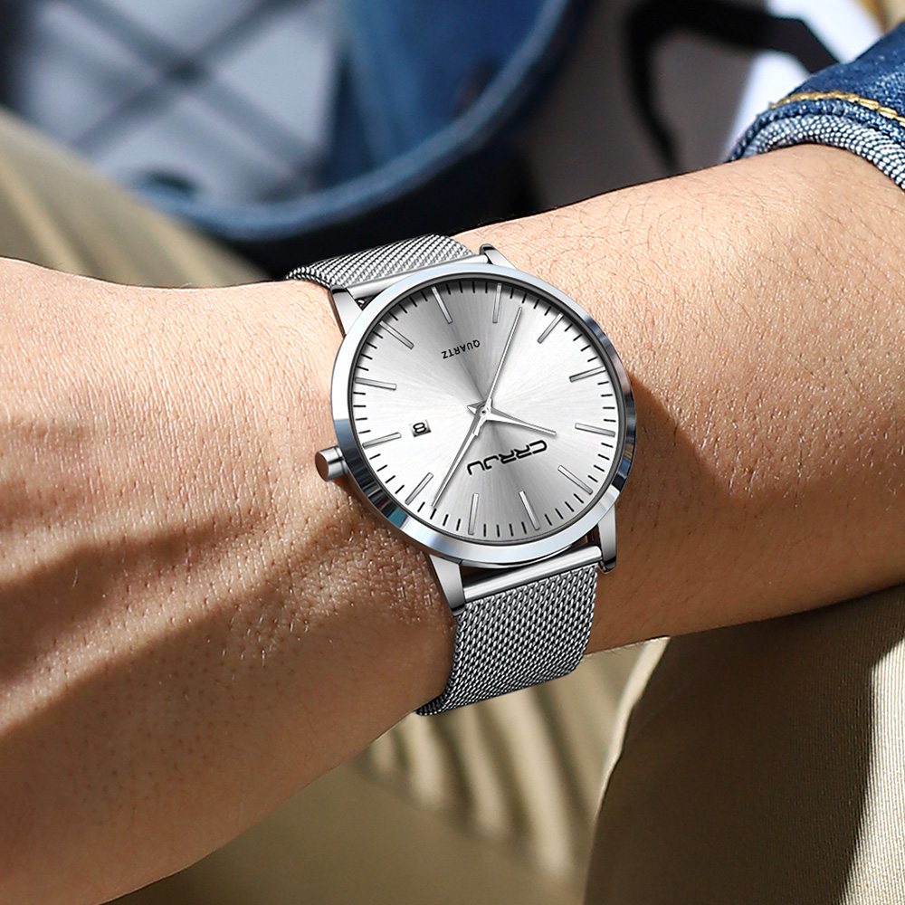 Crrju นาฬิกาแฟชั่นผู้ชายแบรนด์ - Jewelry Inspired Watches บทวิจารณ์และราคา