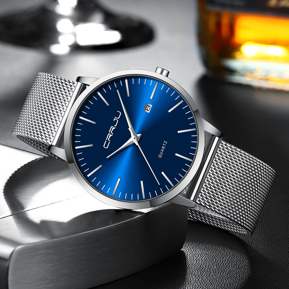 Crrju นาฬิกาแฟชั่นผู้ชายแบรนด์ - Jewelry Inspired Watches บทวิจารณ์และราคา
