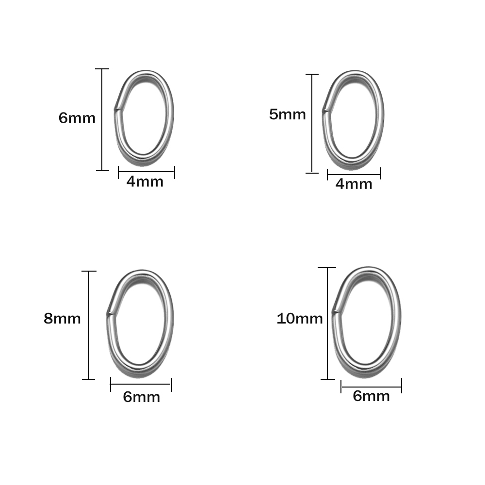 50pcs 3 สีสแตนเลสสตีลรูปไข่เปิ - Hoop Earrings บทวิจารณ์และราคา