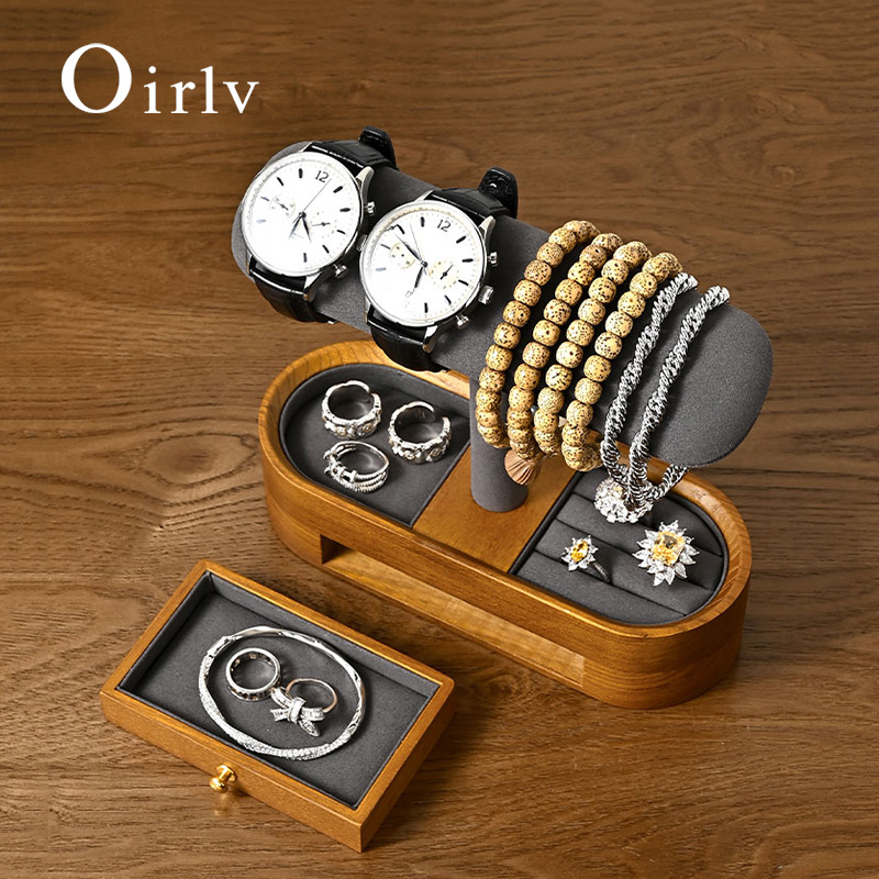Oirlv ไม้เนื้อแข็งนาฬิกาออแกไน - Watch Display Box บทวิจารณ์และราคา