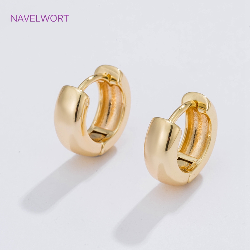 6 ขนาดต่างหูห่วงวงกลมชุบทองของ - Hoop Earrings บทวิจารณ์และราคา