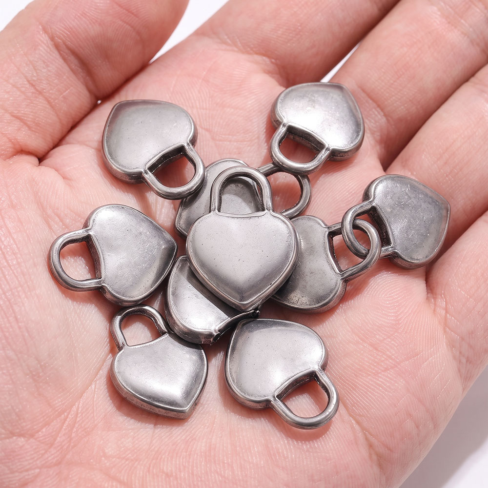จี้สแตนเลส 304L รูปหัวใจ 5/10  - Moon Star Earrings บทวิจารณ์และราคา