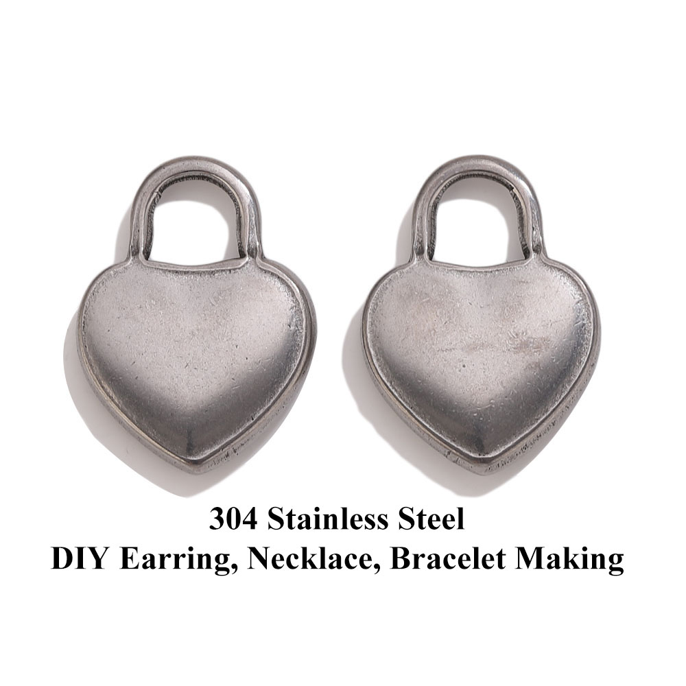 จี้สแตนเลส 304L รูปหัวใจ 5/10  - Moon Star Earrings บทวิจารณ์และราคา