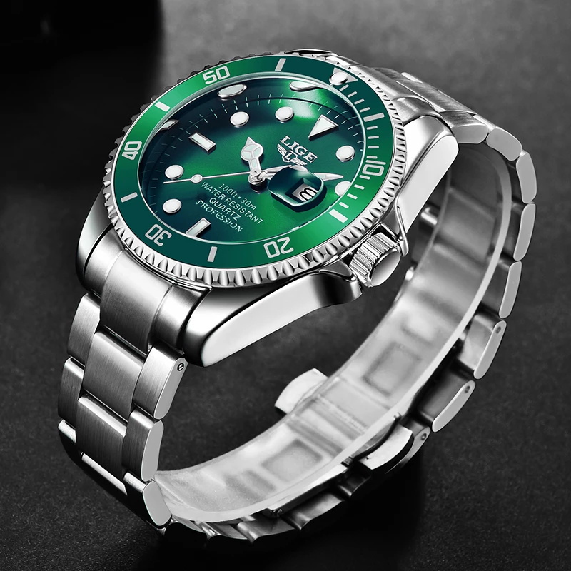 LIGE Luxury แฟชั่น Diver นาฬิก - Jewelry Inspired Watches บทวิจารณ์และราคา
