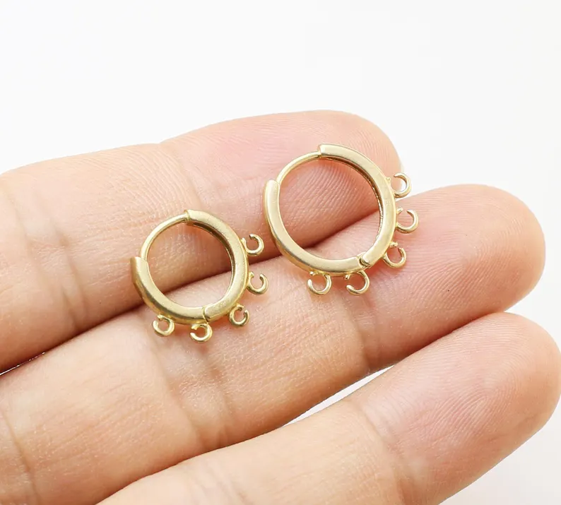 ห่วงหูทองเหลือง 10 ชิ้น, ต่างห - Hoop Earrings บทวิจารณ์และราคา