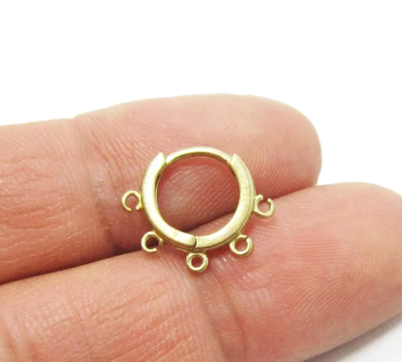 ห่วงหูทองเหลือง 10 ชิ้น, ต่างห - Hoop Earrings บทวิจารณ์และราคา