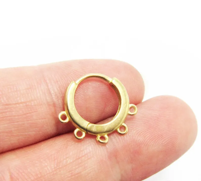 ห่วงหูทองเหลือง 10 ชิ้น, ต่างห - Hoop Earrings บทวิจารณ์และราคา