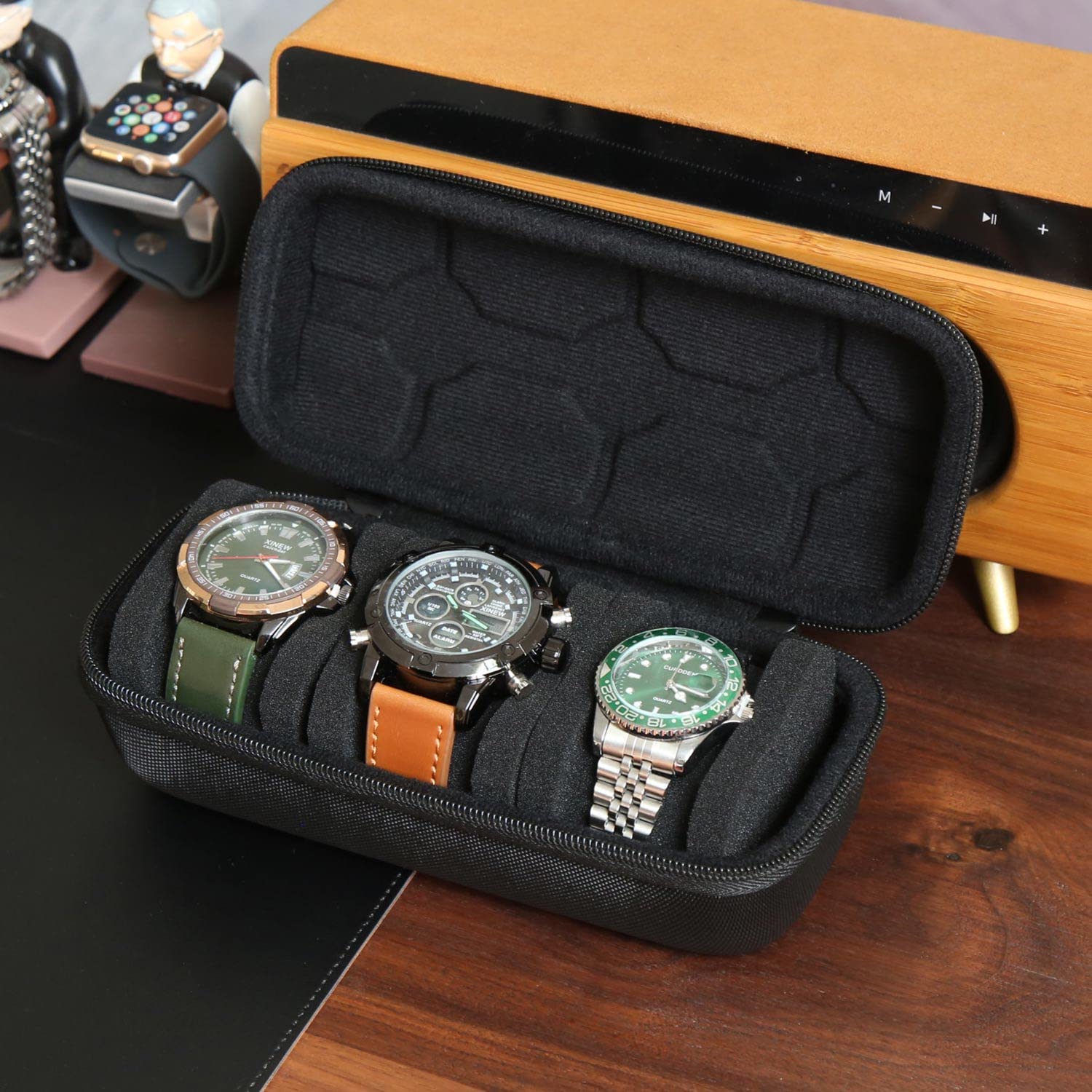 กล่องใส่นาฬิกาสําหรับผู้ชายหรื - Watch Display Box บทวิจารณ์และราคา