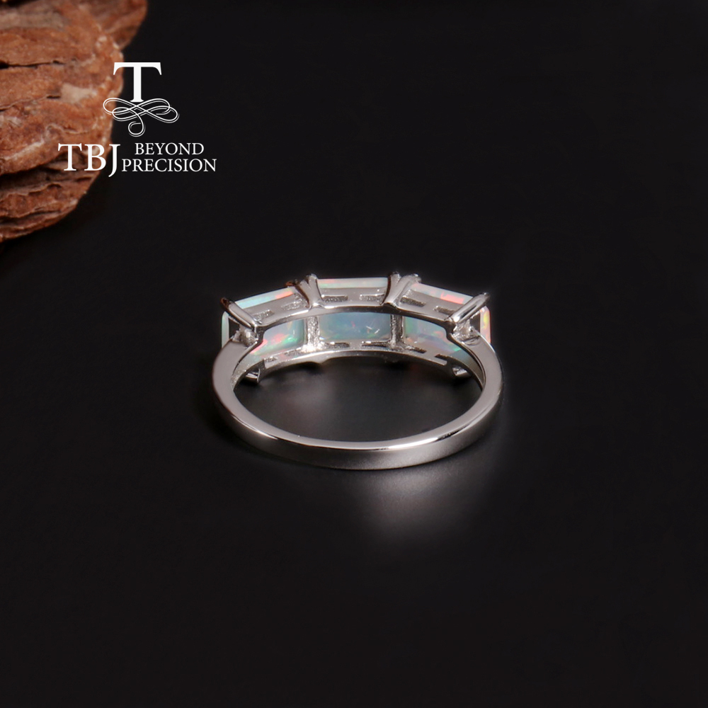 แหวนโอปอลธรรมชาติสำหรับผู้หญิง - Birthstone Ring Set บทวิจารณ์และราคา