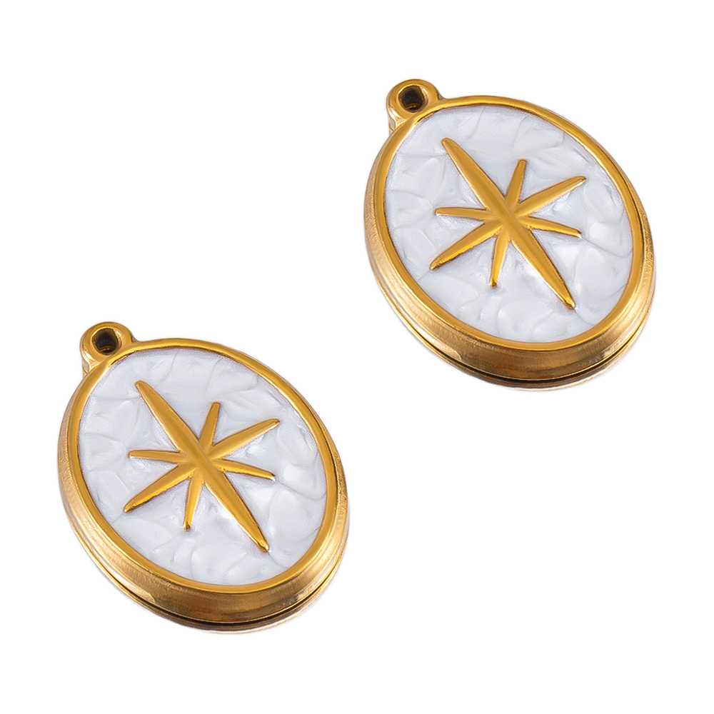 จี้รูปดาวทะเล/หัวใจ/สี่เหลี่ยม - Moon Star Earrings บทวิจารณ์และราคา