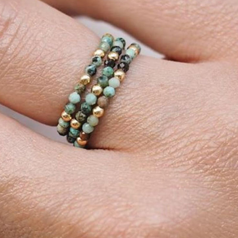 แหวนคริสตัล วางซ้อนกันได้ ลูกป - Birthstone Ring Set บทวิจารณ์และราคา