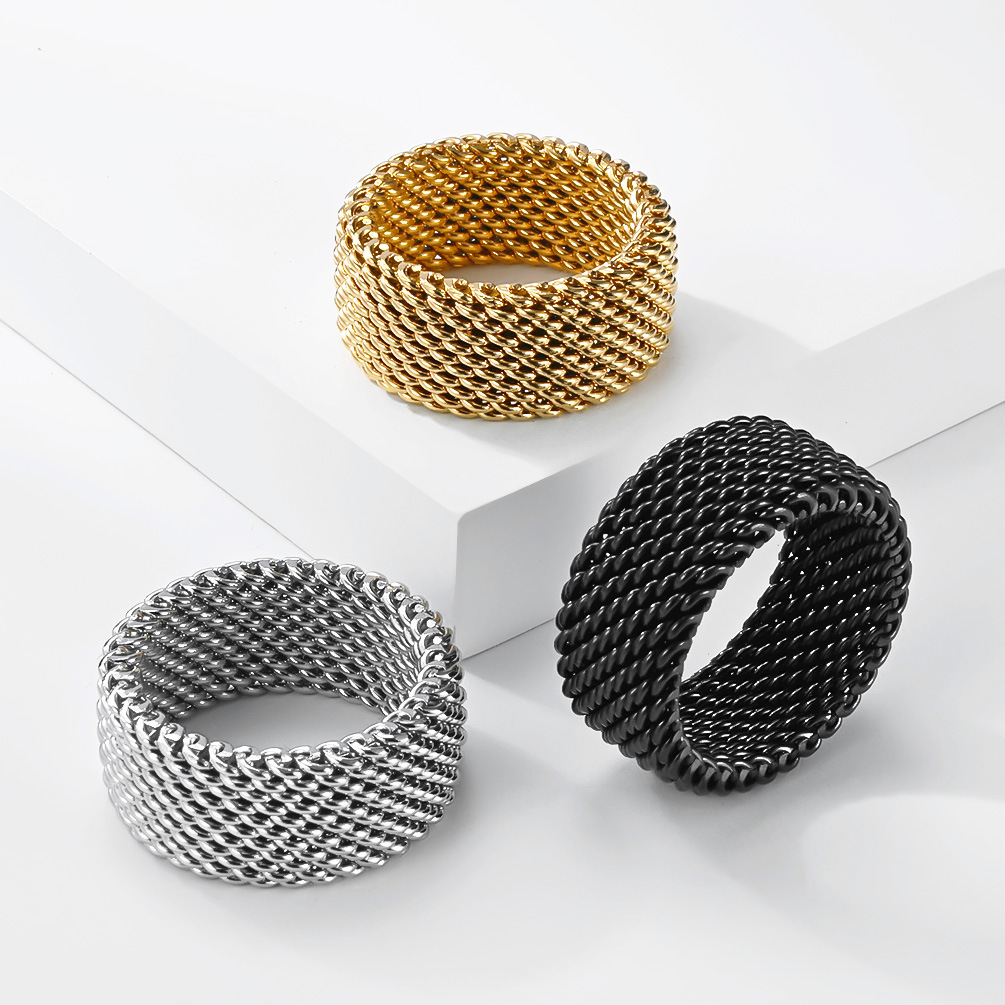 แหวนสแตนเลสสตีลทันสมัย ดีไซน์เ - Minimalist Ring Stackable บทวิจารณ์และราคา