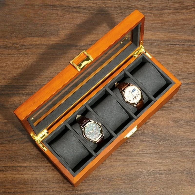 กล่องใส่นาฬิกา ไม้เนื้อแข็งห้า - Watch Display Box บทวิจารณ์และราคา