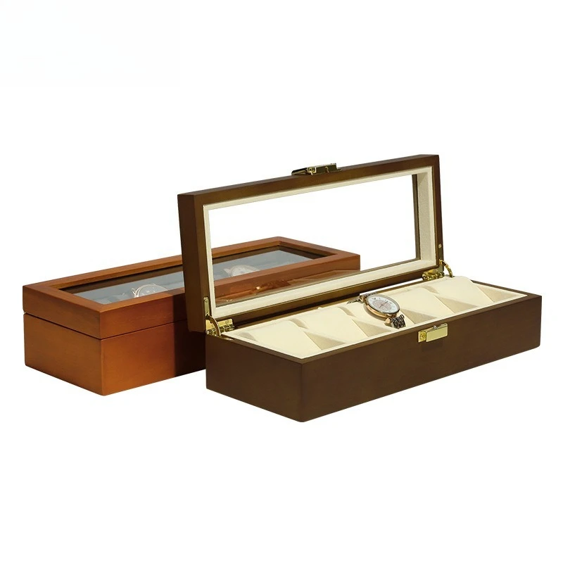 กล่องใส่นาฬิกา ไม้เนื้อแข็งห้า - Watch Display Box บทวิจารณ์และราคา