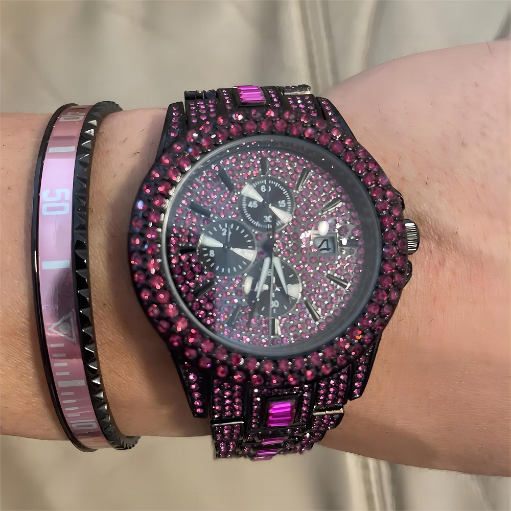 ร้อนขายน้ําแข็งสีแดงนาฬิกาสําห - Jewelry And Watches Luxury Brand บทวิจารณ์และราคา