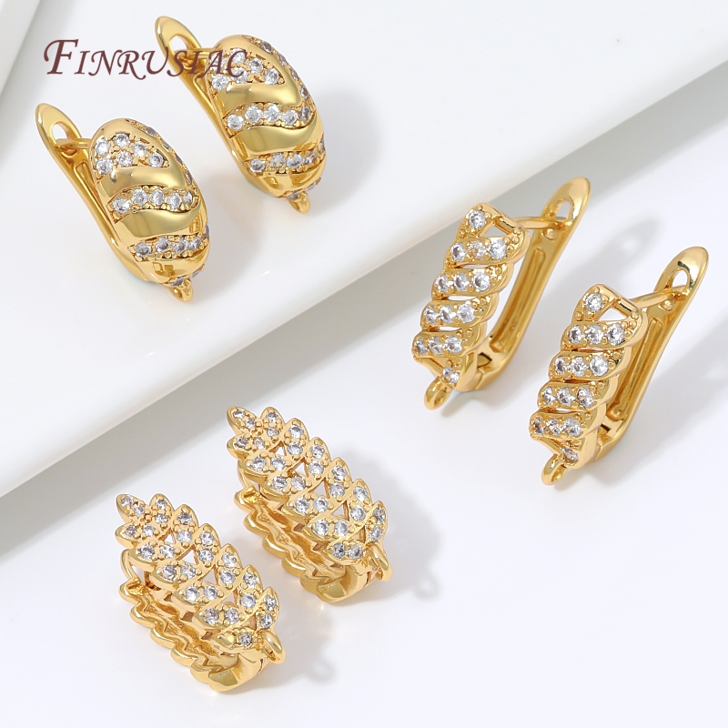 ต่างหูแบบห่วงชุบทอง 18K ประดับ - Hoop Earrings บทวิจารณ์และราคา