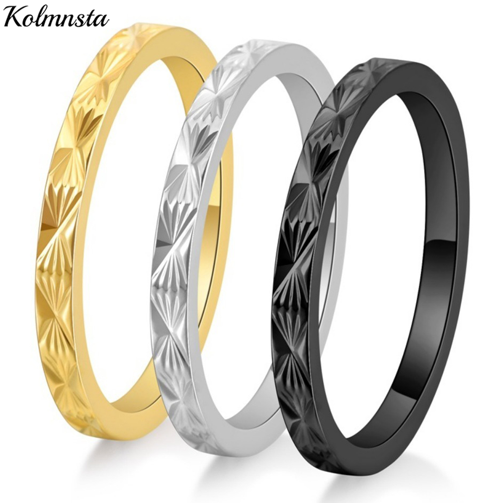 Kolmnsta 2 มม.ไทเทเนียมเหล็ก S - Minimalist Ring Stackable บทวิจารณ์และราคา