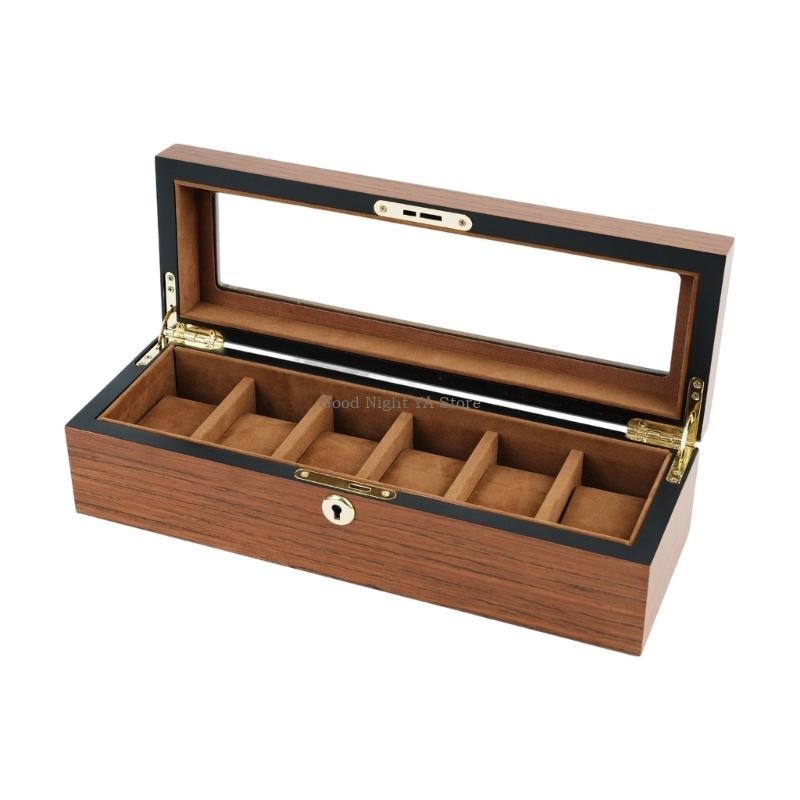 สไตล์ไม้กล่องเก็บนาฬิกาพร้อมฝา - Jewelry Box That Holds Watches บทวิจารณ์และราคา
