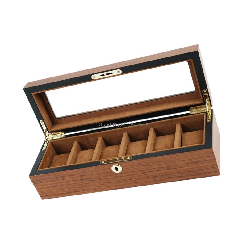 สไตล์ไม้กล่องเก็บนาฬิกาพร้อมฝา - Jewelry Box That Holds Watches บทวิจารณ์และราคา