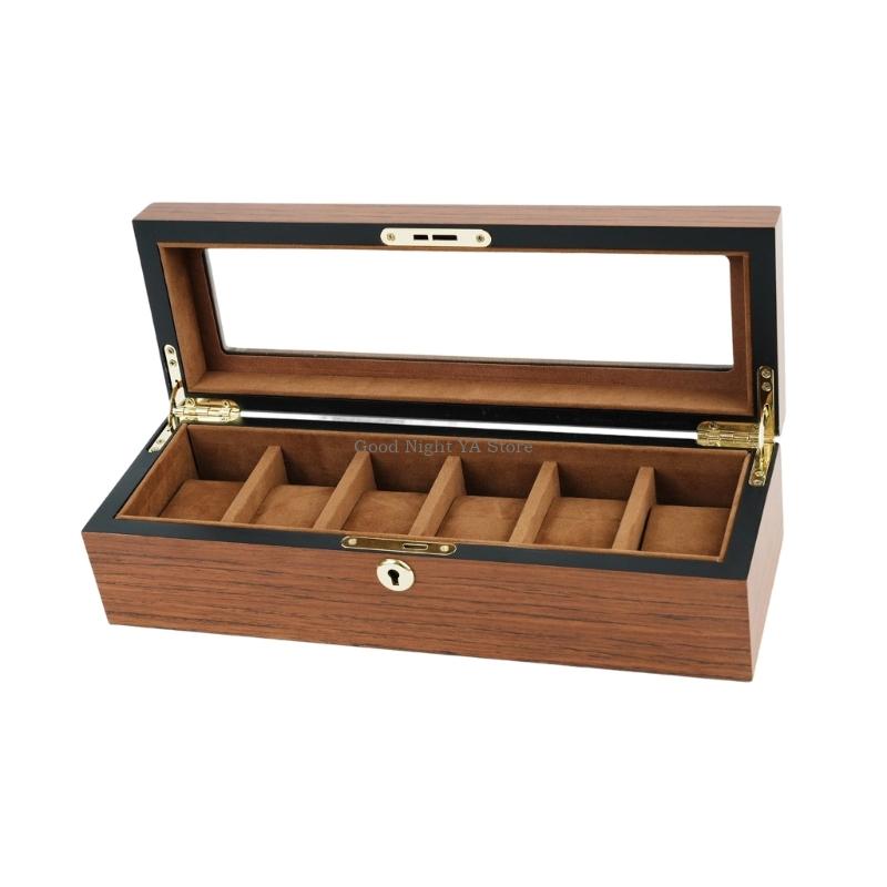 สไตล์ไม้กล่องเก็บนาฬิกาพร้อมฝา - Jewelry Box That Holds Watches บทวิจารณ์และราคา