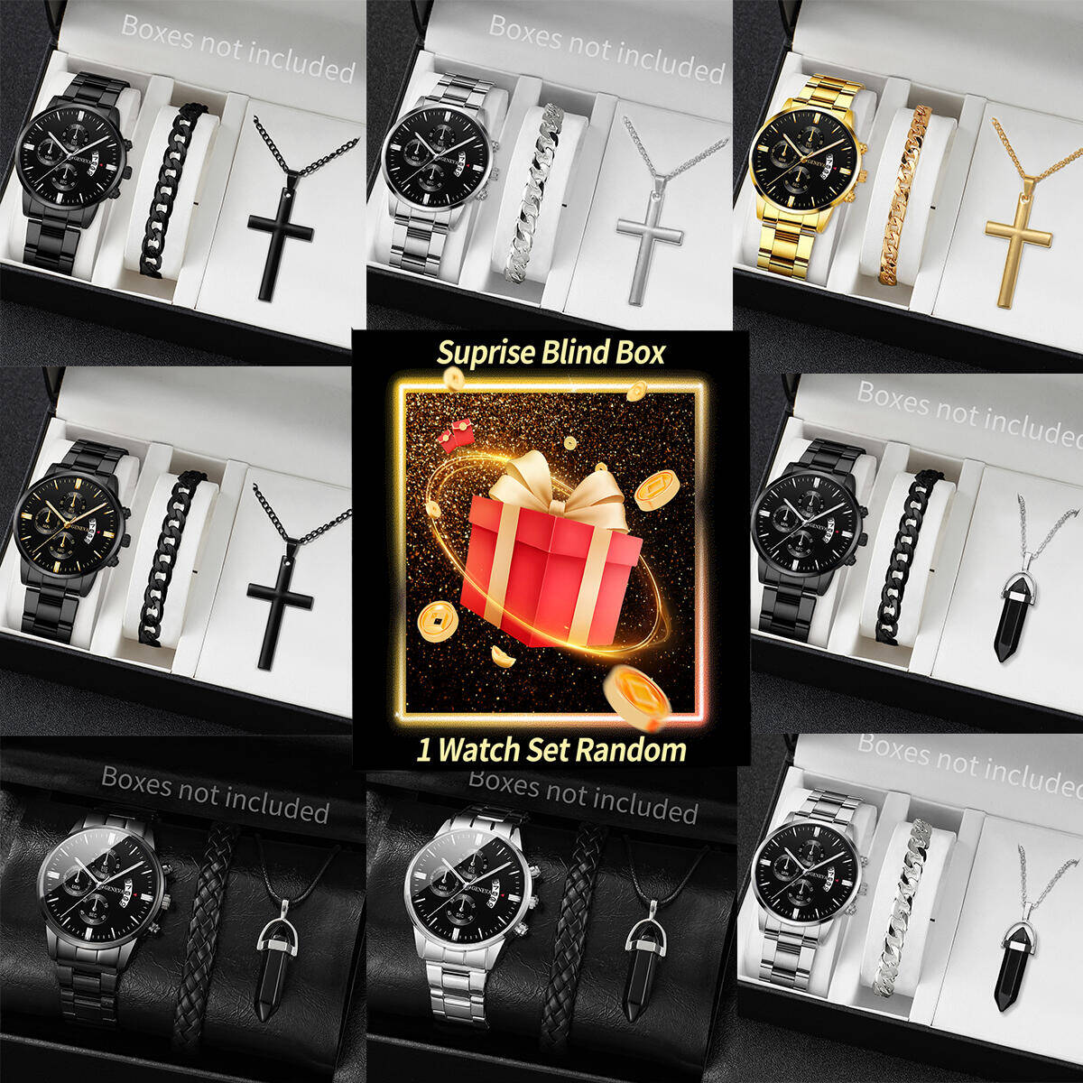 นาฬิกาข้อมือเซอร์ไพรส์แบบสุ่ม- - Jewellery Watch บทวิจารณ์และราคา