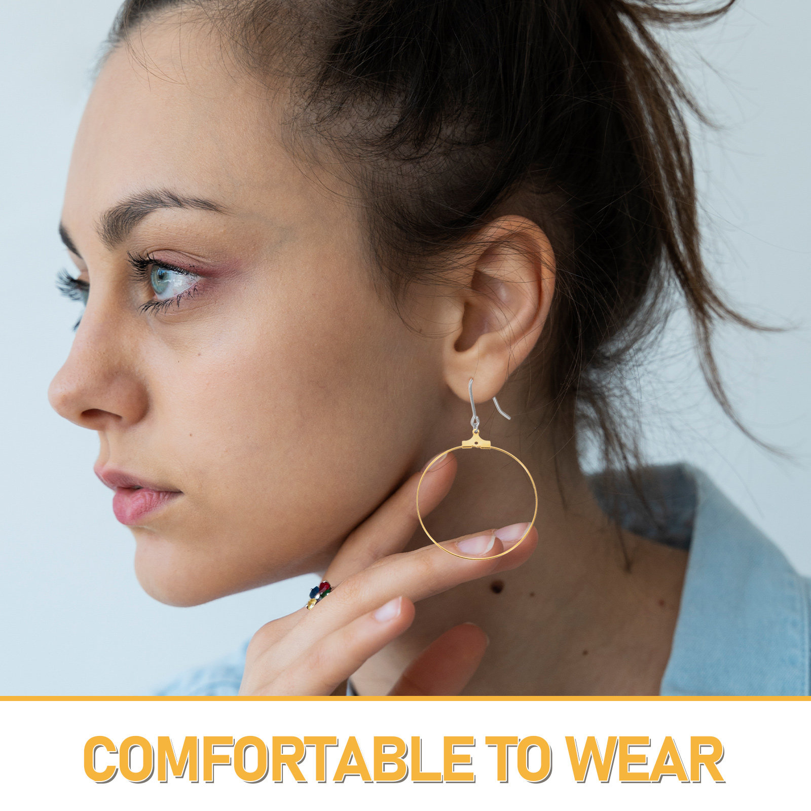 ชุดอุปกรณ์ทำต่างหูวงกลมขนาดใหญ - Hoop Earrings บทวิจารณ์และราคา
