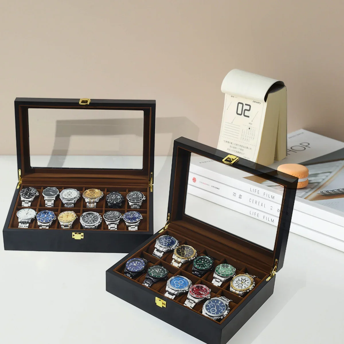 กล่องนาฬิกาไม้ทำมือสุดหรู 6/10 - Jewelry Box That Holds Watches บทวิจารณ์และราคา