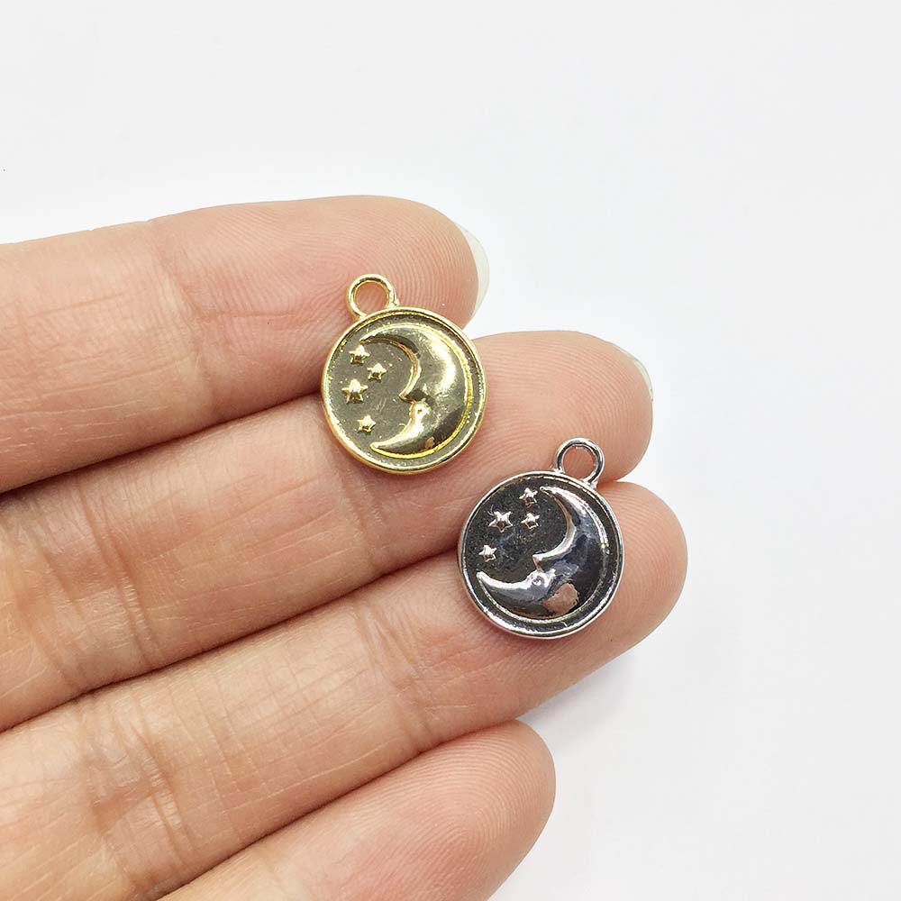 จี้รูปพระจันทร์และดวงดาว 20 ชิ - Moon Star Earrings บทวิจารณ์และราคา