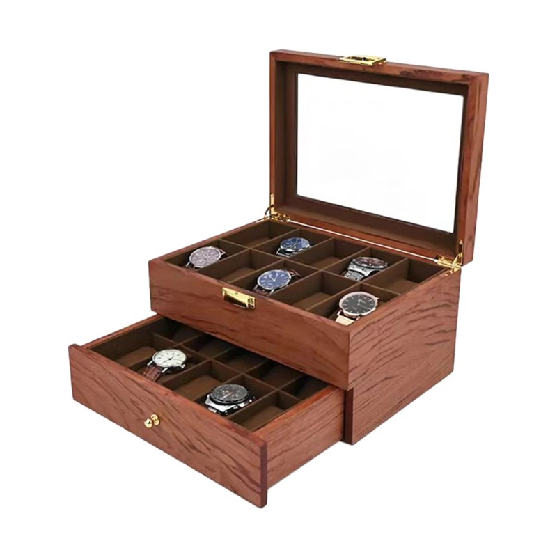 กล่องโชว์นาฬิกาและแว่นตาขนาดให - Jewelry Box That Holds Watches บทวิจารณ์และราคา