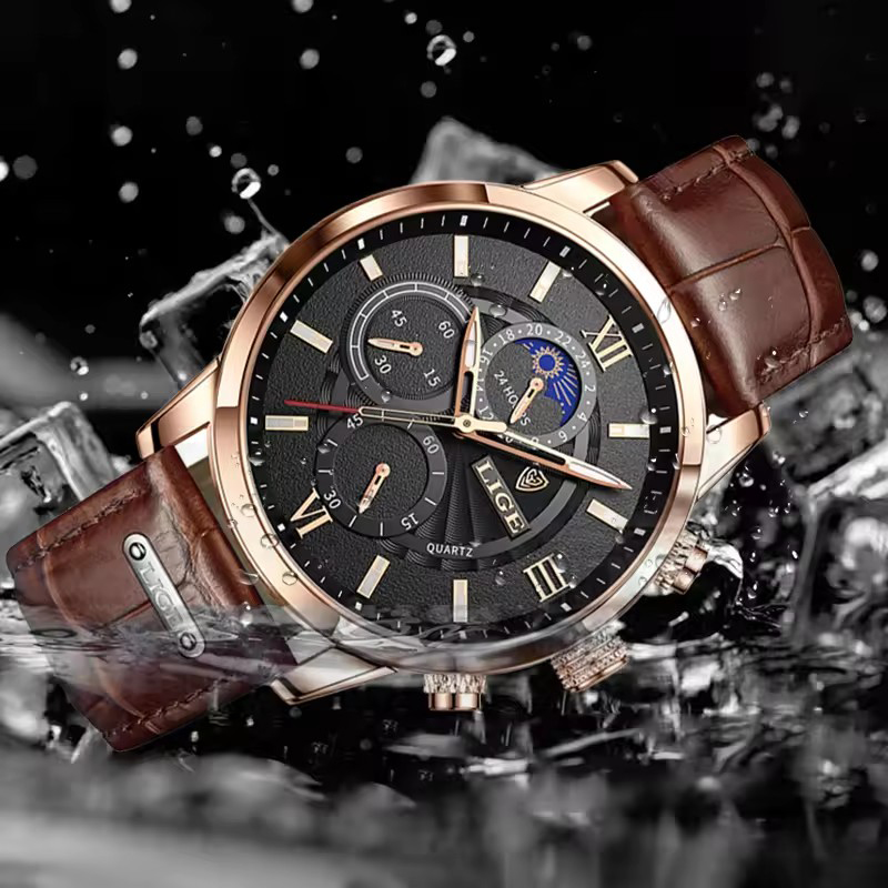 นาฬิกาผู้ชาย LIGE แบรนด์หรูผู้ - Jewelry Inspired Watches บทวิจารณ์และราคา